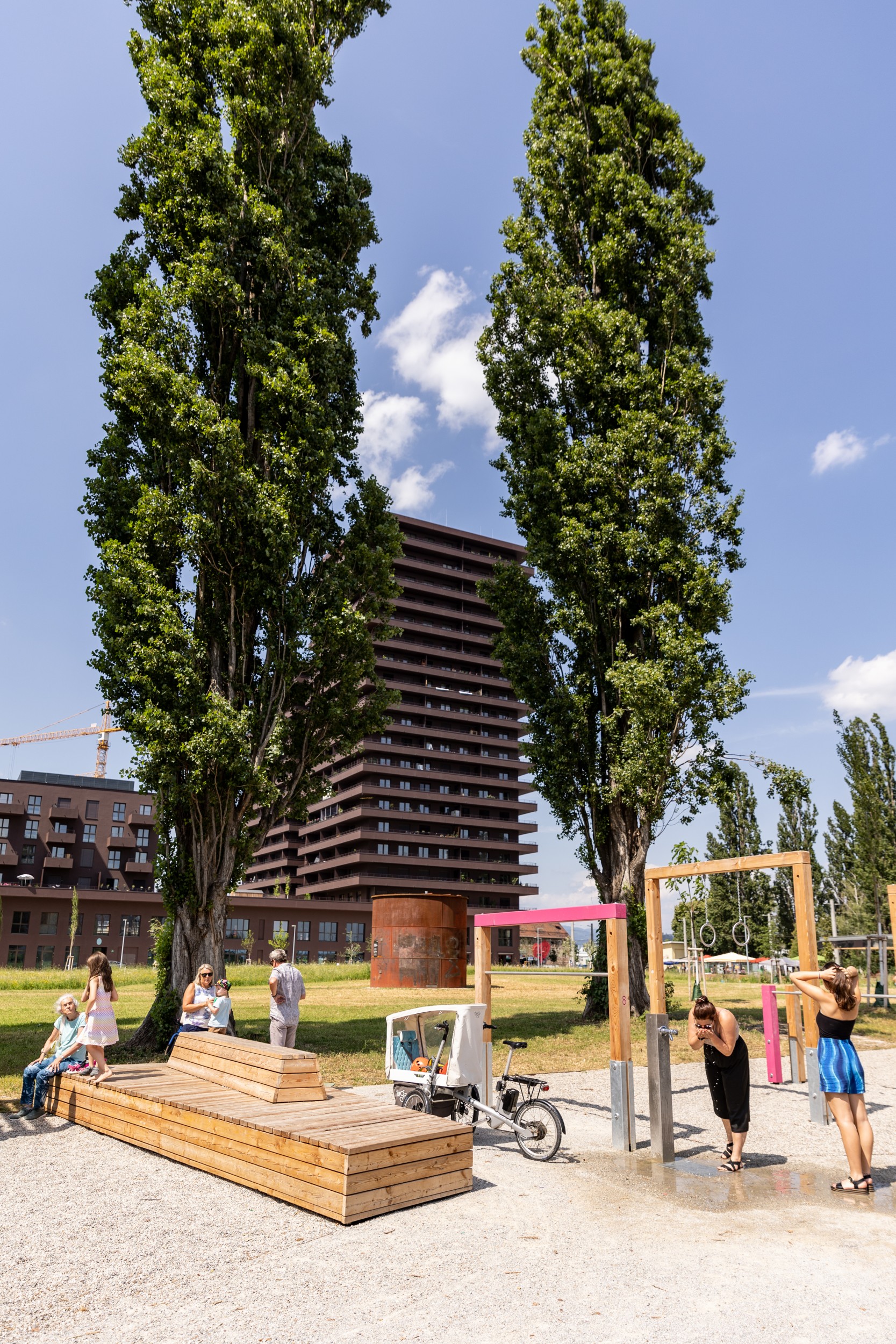 Der Spielplatz im Reininghauspark ideal für Groß und Klein um sich auszutoben