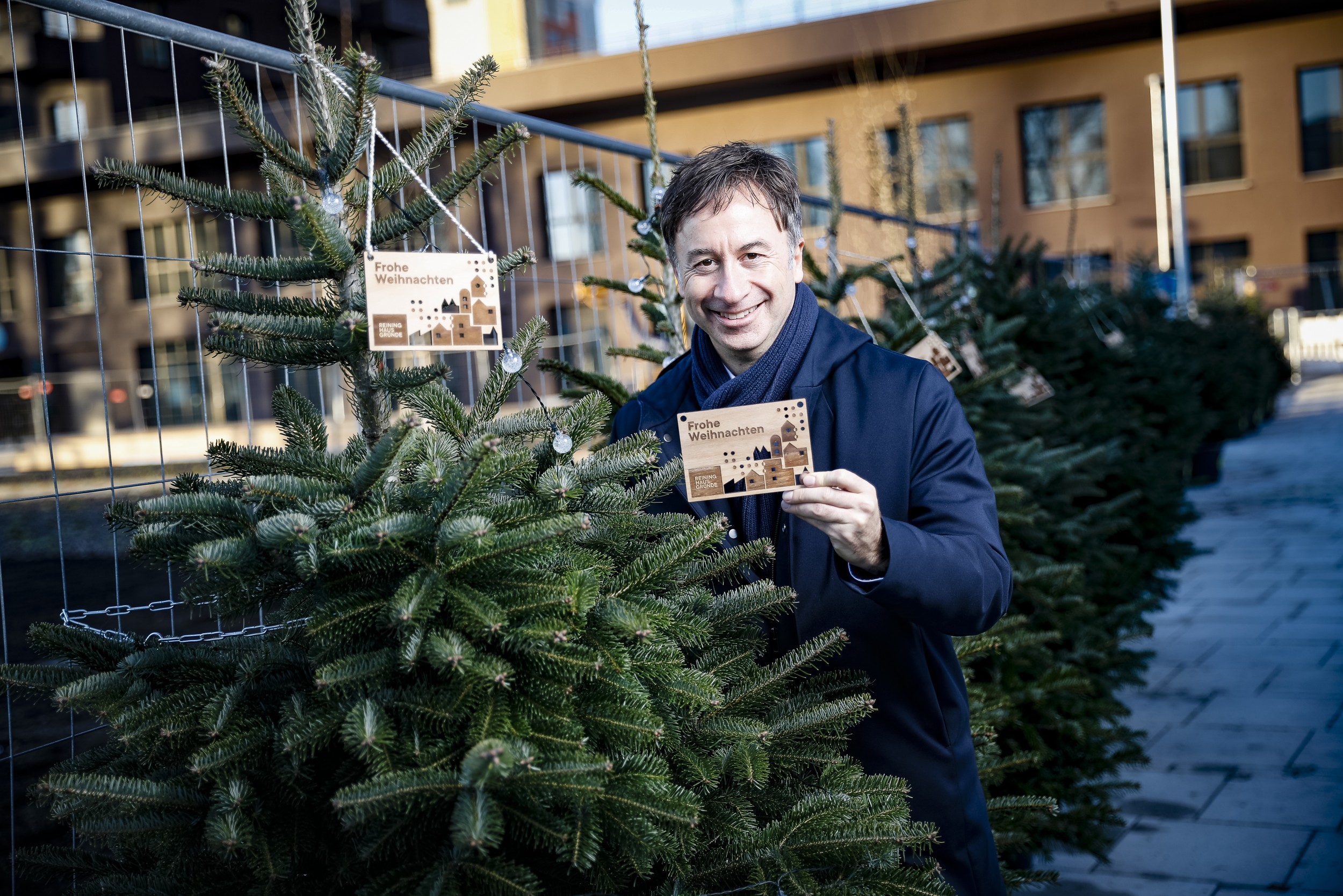 Reininghaus Gründe, Christbaum-Verlosung 2021, im Bild: Alexander Daum