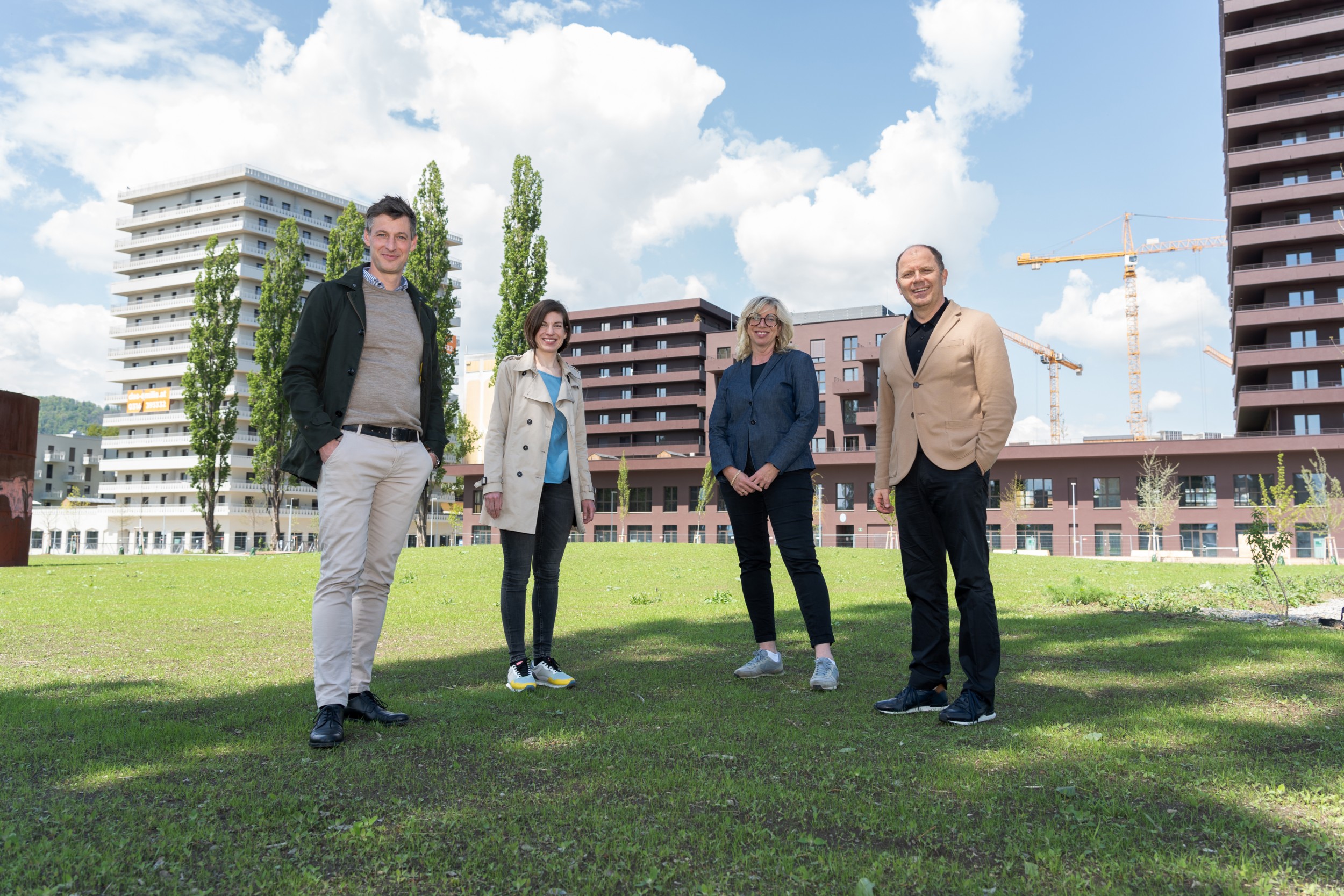 (vlnr) Florian Stadtschreiber, Lisa Garnez, Birgit Lill-Schnabl, Bernhard Rinner