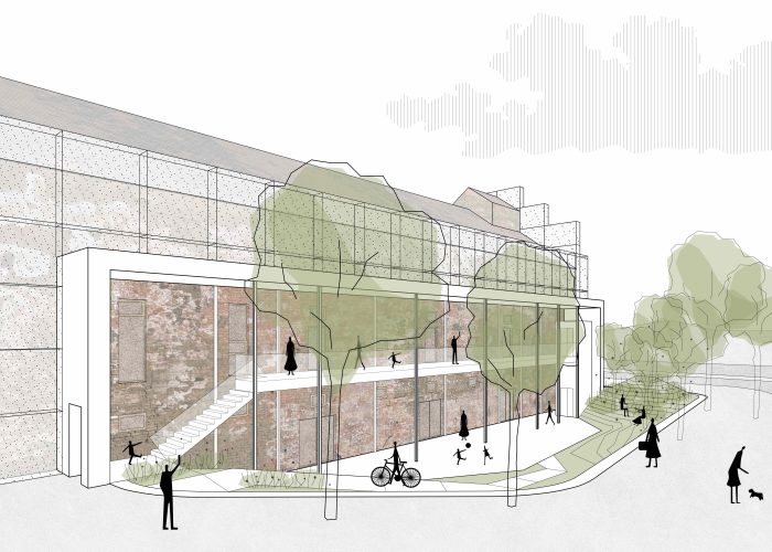 Entwurf für die Zwischennutzung der Tennenmälzerei